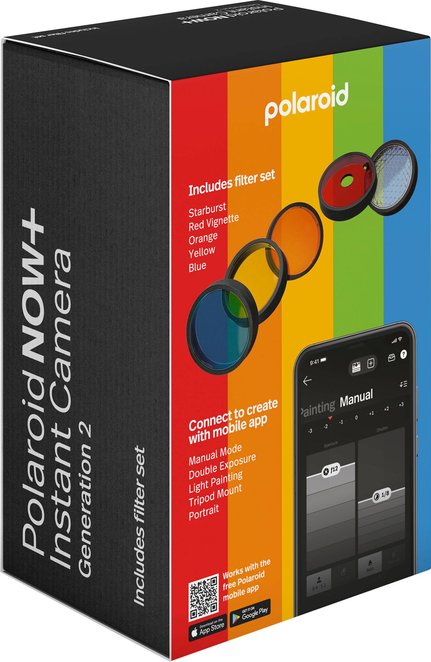 Polaroid - Now+ Instant Film Câmera Fotográfica Geração 2- Preto -009076