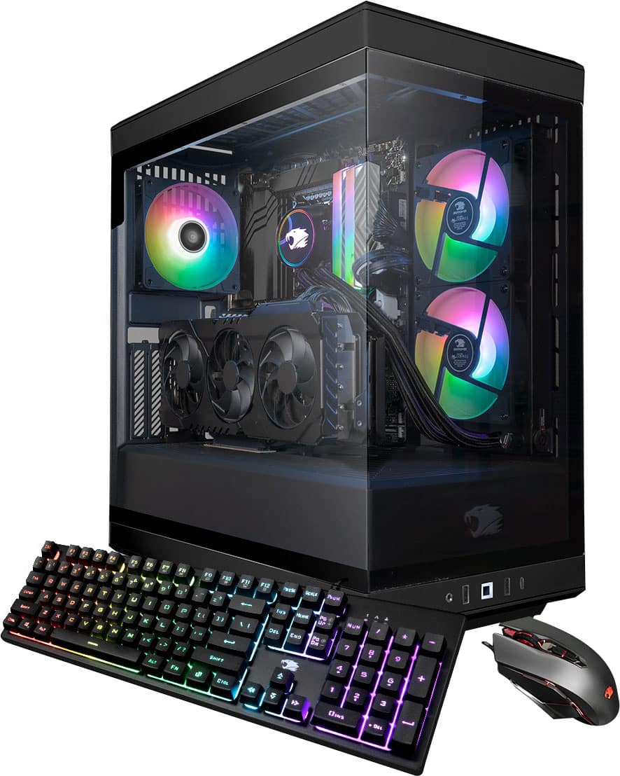 iBUYPOWER - Desktop para jogos da série Y40 - Intel Core i7-13700F - 32 GB de memória - NVIDIA GeForce RTX 3070 8 GB - 1 TB NVMe - Preto-Y40BI7N3701