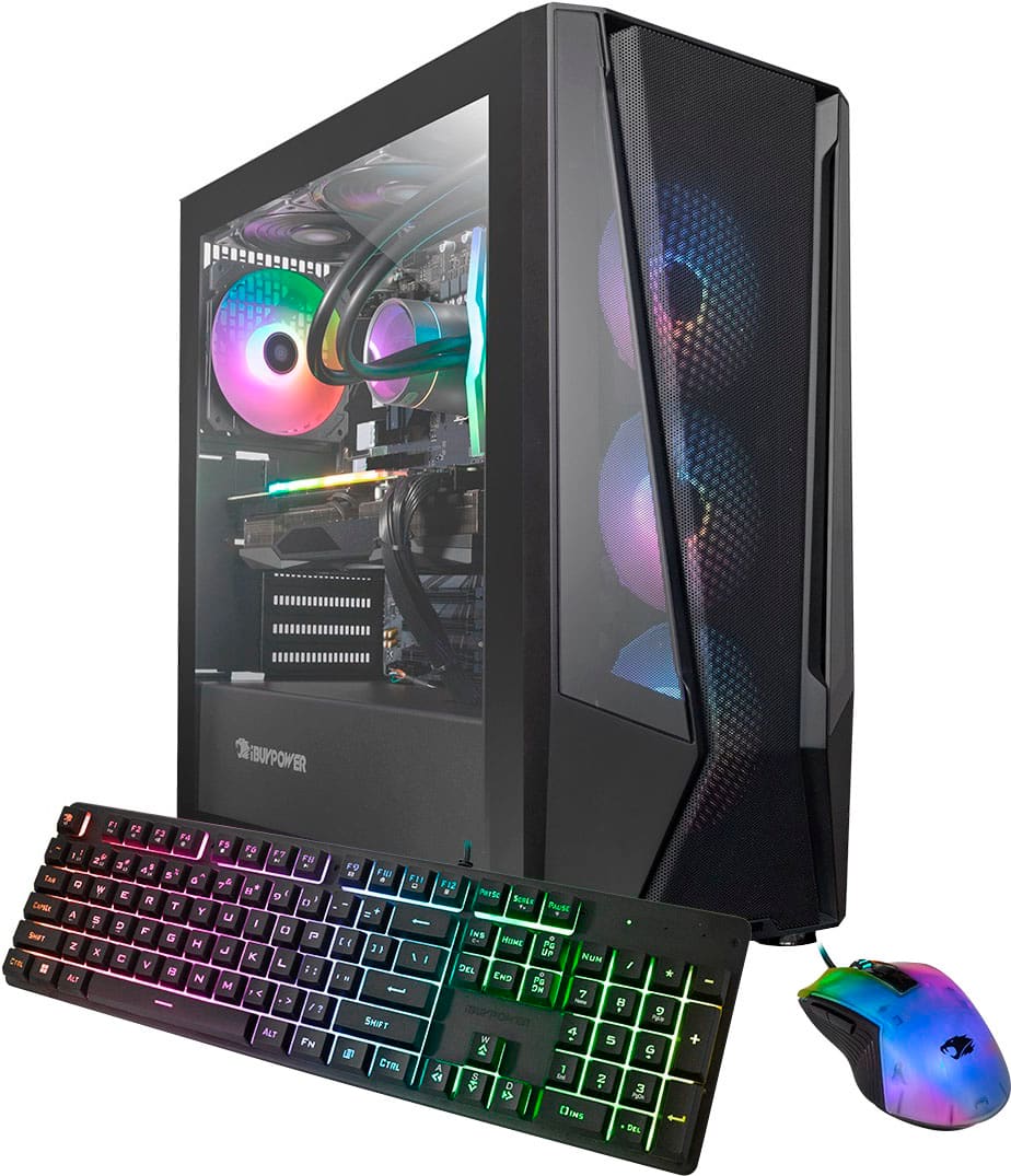 iBUYPOWER - TraceMesh Gaming Desktop - Intel Core i7-13700F - 16 GB de memória - NVIDIA GeForce RTX 3060 8 GB - 1 TB NVMe - Preto-TRACEMESHI7N3601