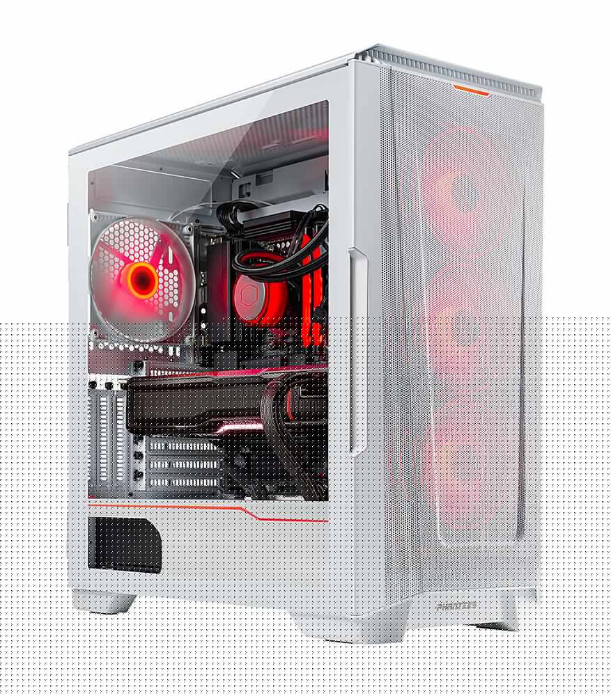 Skytech Gaming - Eclipse Gaming Desktop - AMD Ryzen 9 7900X - AMD Radeon 7900XTX - 32 GB de memória - SSD NVMe de 2 TB - Branco-ST-ECLIPSE-0654-W-BU