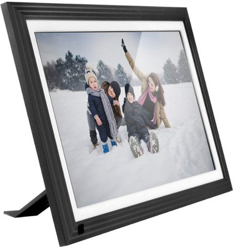 Aluratek - Porta-retrato digital IPS LCD Wi-Fi de 10" com tela sensível ao toque - Preto-ACKWS10F