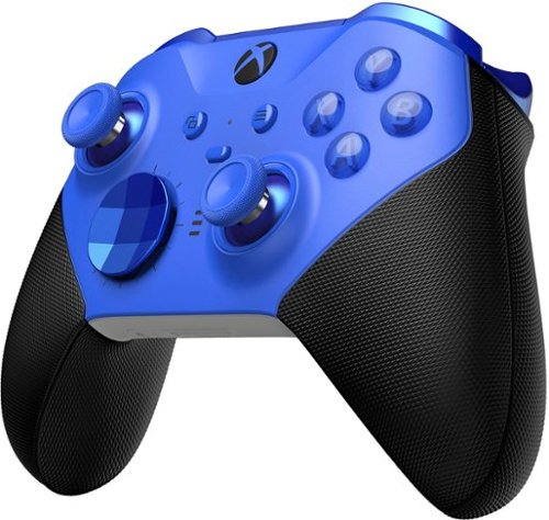 Microsoft - Controle sem fio para para vídeo gameElite Series 2 Core para Xbox Series X, Xbox Series S, Xbox One e PCs com Windows - Blue-RFZ-00017