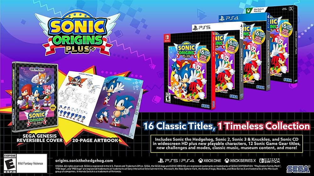 Jogo Sonic Origins Plus - PlayStation 5