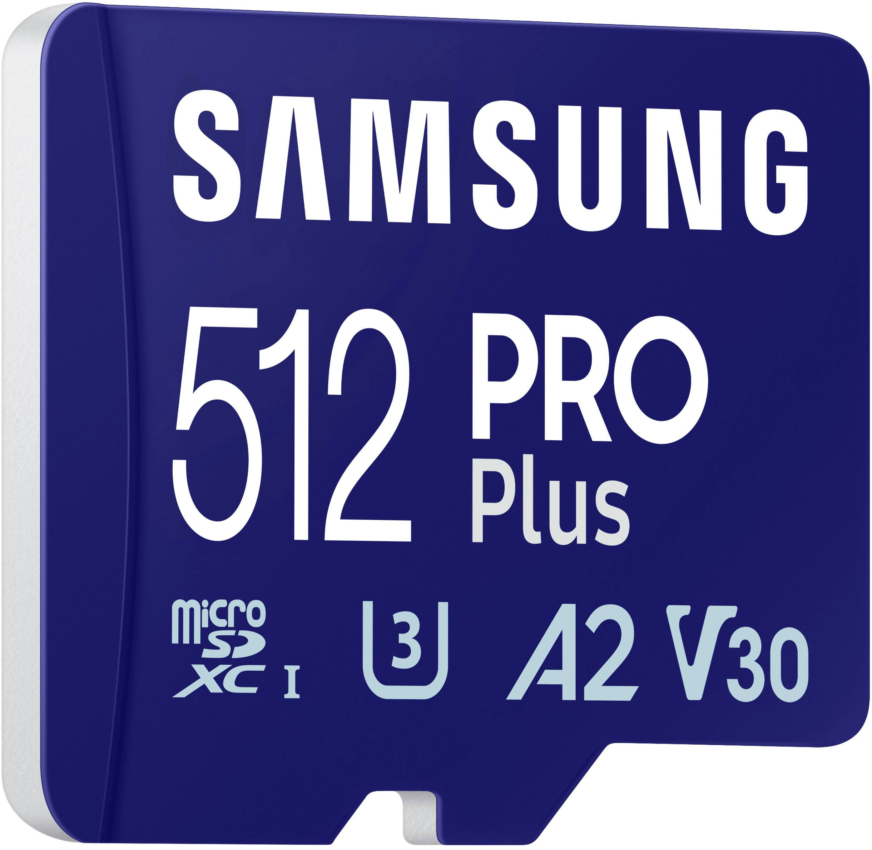 Samsung - Cartão de memória microSDXC Pro Plus 512 GB-MB-MD512SA/AM