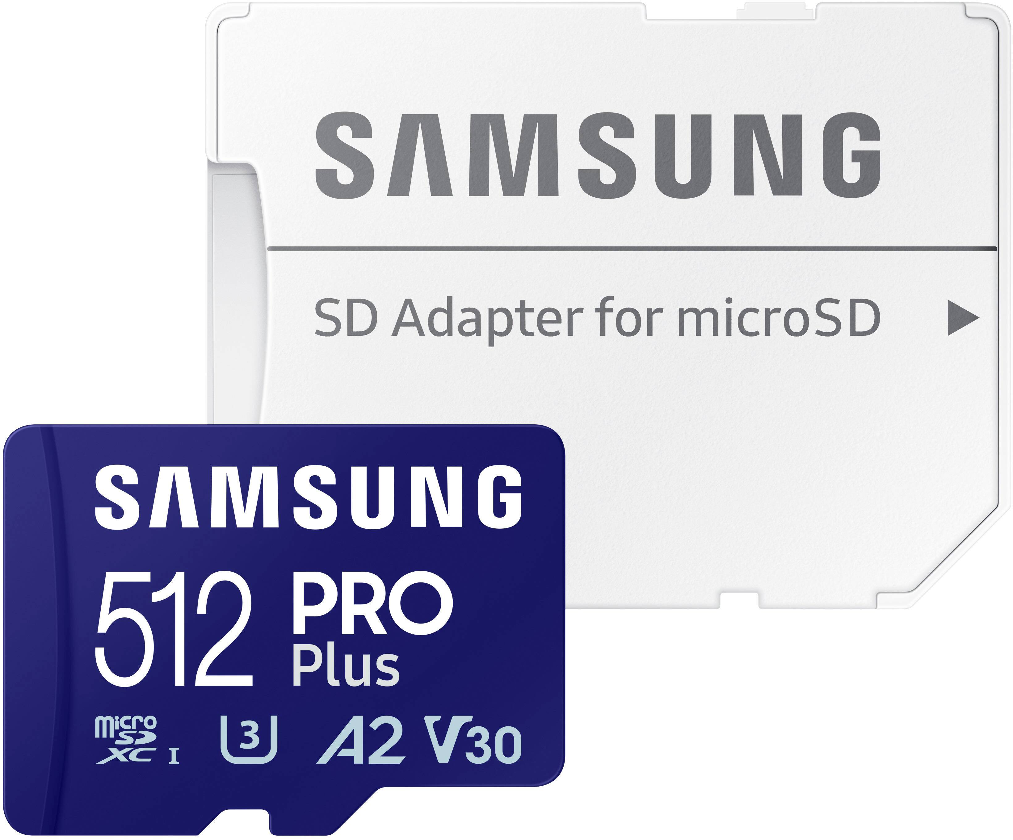 Samsung - Cartão de memória microSDXC Pro Plus 512 GB-MB-MD512SA/AM