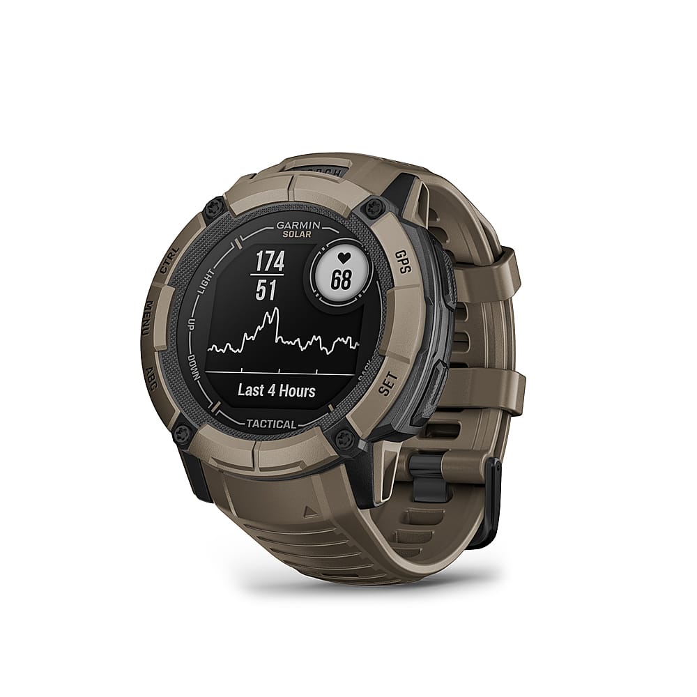 Garmin - Smartwatch Instinct 2X Solar Tactical Edition 50 mm Polímero reforçado com fibra - Tan-010-02805-12