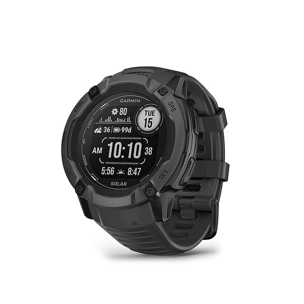 Garmin - Instinct 2X Solar Smartwatch 50 mm Polímero reforçado com fibra - Cinza-010-02805-10