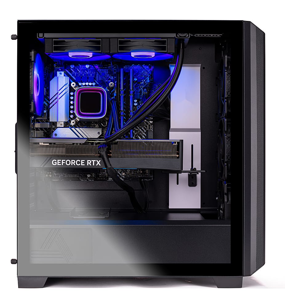 Skytech Gaming - Siege 4 Gaming Desktop - AMD R7 5700X - 16GB de memória - NVIDIA GeForce RTX 4070 Ti - SSD NVMe de 1TB - Preto-ST-SIEGE4-0674-B-BU
