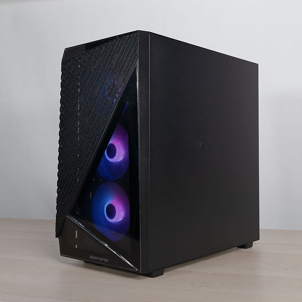 iBUYPOWER - SlateMesh Gaming Desktop - AMD Ryzen 7 7700X - 32GB de memória - NVIDIA GeForce RTX 4070 12GB - 2TB NVMe SSD - Preto-SLATEMESHA7N4701