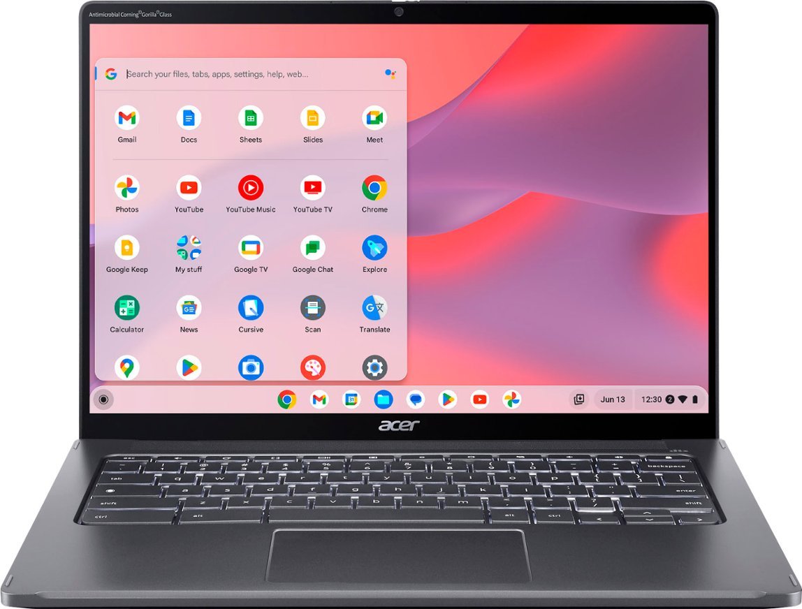 Acer - Chromebook Spin 714 Intel Evo Laptop - 14" 16:10 WUXGA 1920 x 1200 Touch - Intel Core i5-1335U - 8GB RAM - 256GB SSD - Steel Gray