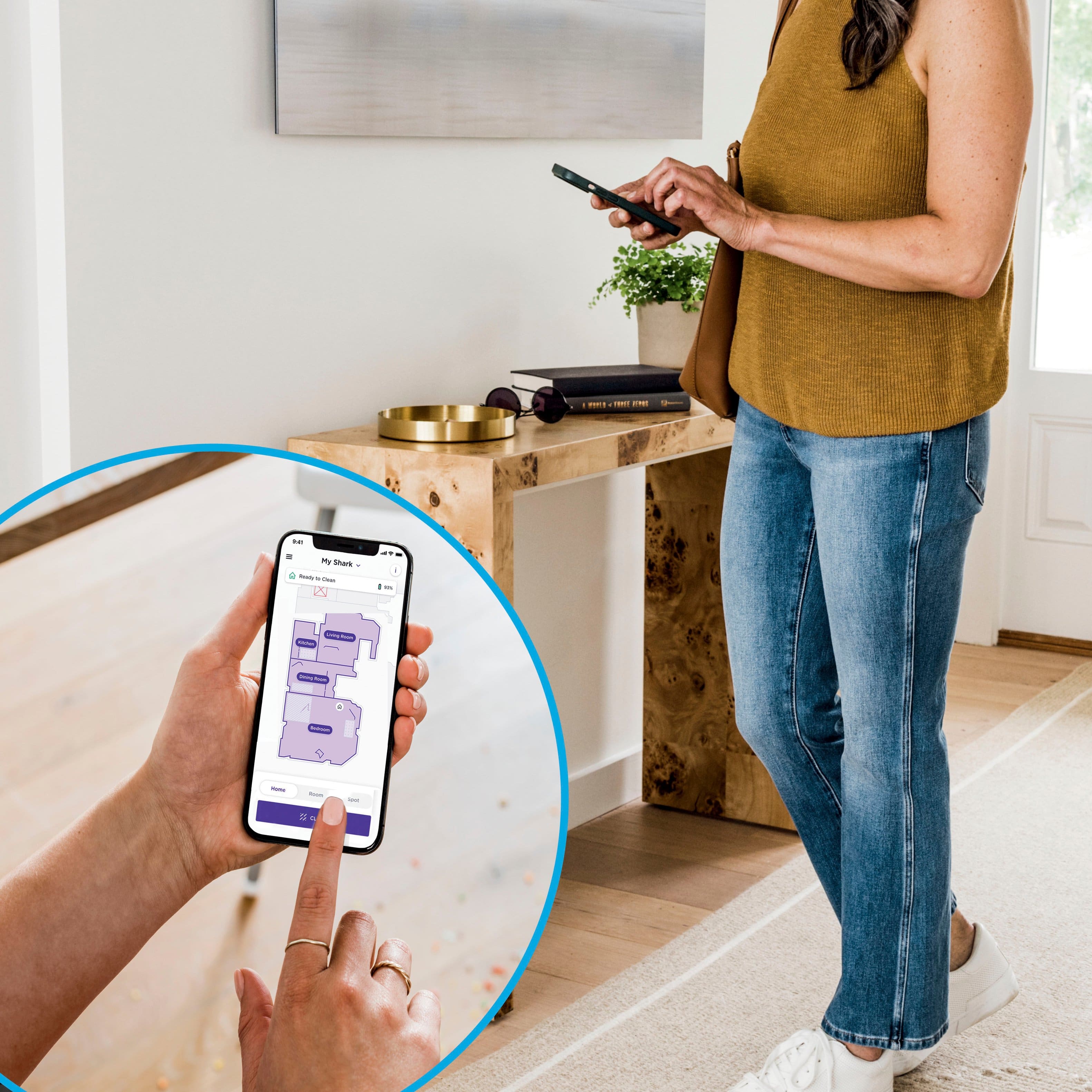 Shark - Robô aspirador de esvaziamento automático Matrix com mapeamento doméstico preciso e tempo de execução estendido, conectado por Wi-Fi - Black-R