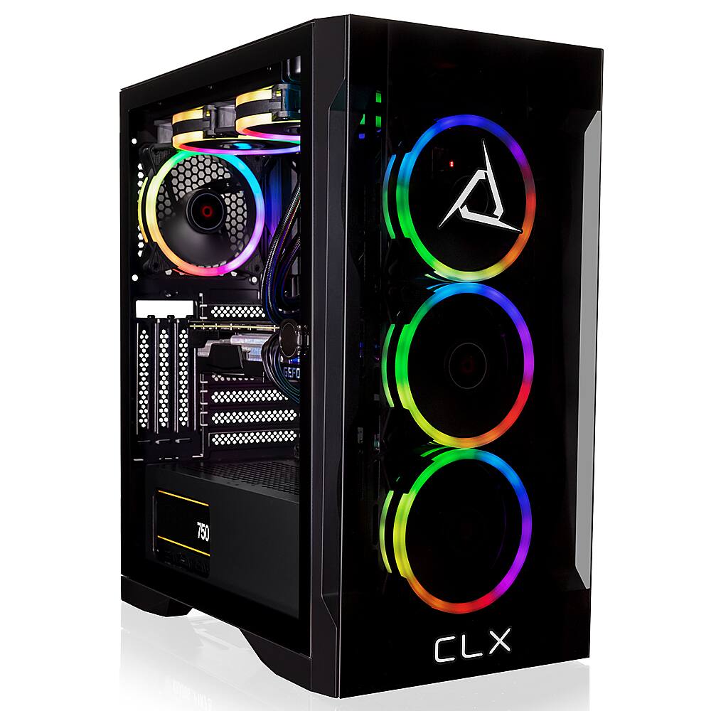 CLX - SET Gaming Desktop - AMD Ryzen 7 7700X - 32GB de memória - NVIDIA GeForce RTX 4070 - 1TB NVMe M.2 SSD + 4TB HDD - Preto-TGMSETRTU3403BM