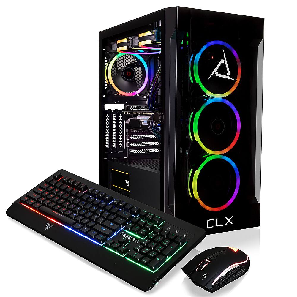 CLX - SET Gaming Desktop - AMD Ryzen 7 7700X - 32GB de memória - NVIDIA GeForce RTX 4070 - 1TB NVMe M.2 SSD + 4TB HDD - Preto-TGMSETRTU3403BM