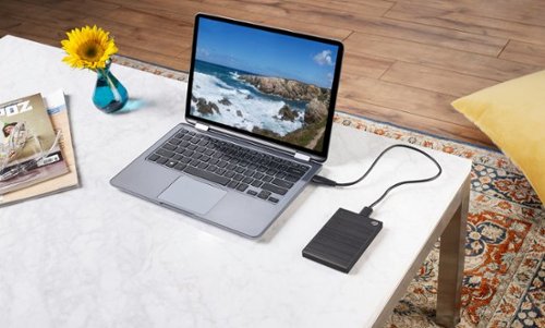 Seagate - Disco rígido externo USB 3.0 portátil One Touch com senha de 5 TB com serviços de recuperação de dados Rescue - Preto-STKZ5000400
