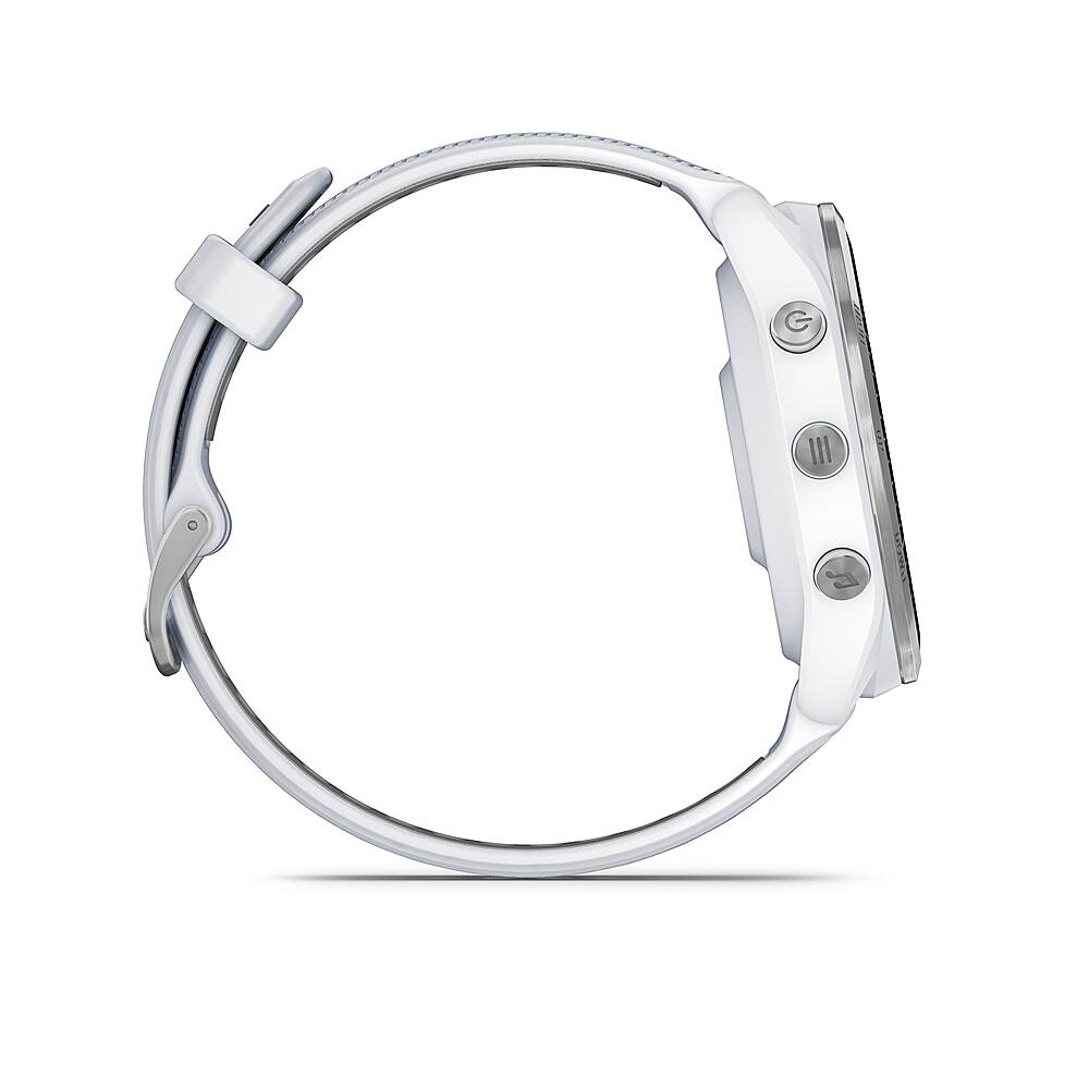 Garmin - Forerunner 965 GPS Smartwatch 47 mm Polímero reforçado com fibra - Titânio/Whitestone-010-02809-01