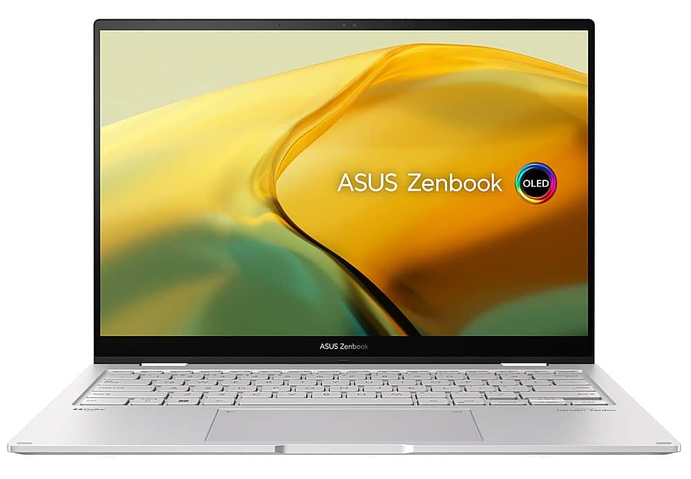 ASUS - Laptop Zenbook Flip 14" OLED Touch - EVO Intel 13 Gen Core i5 com 16 GB de memória - SSD de 512 GB - Foggy Silver-UP3404VA-DS54T-S