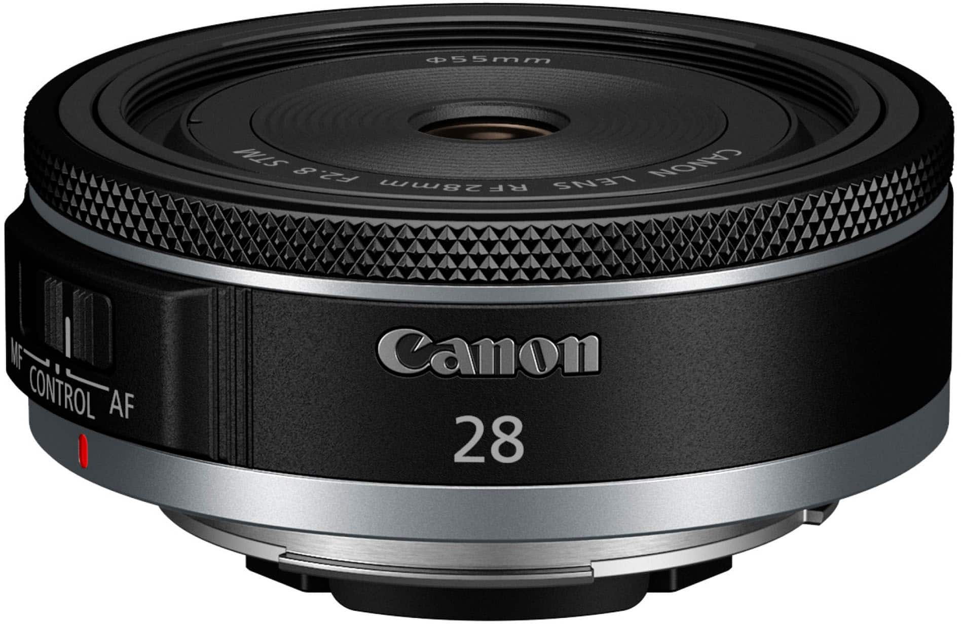 Canon - Lente principal grande angular RF28mm F2.8 STM para câmeras EOS série R - Preto-6128C002