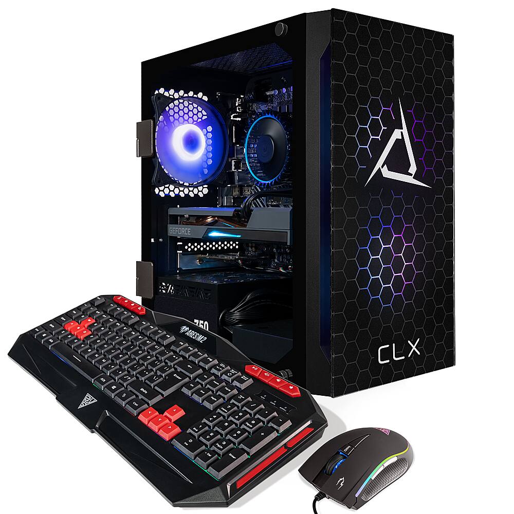 CLX - SET Gaming Desktop - Intel Core i7 12700F - 16GB de memória DDR4 3600 - GeForce RTX 4060 Ti - 1TB NVMe M.2 SSD + 2TB HDD - Preto-TGMSETRTA3505BM