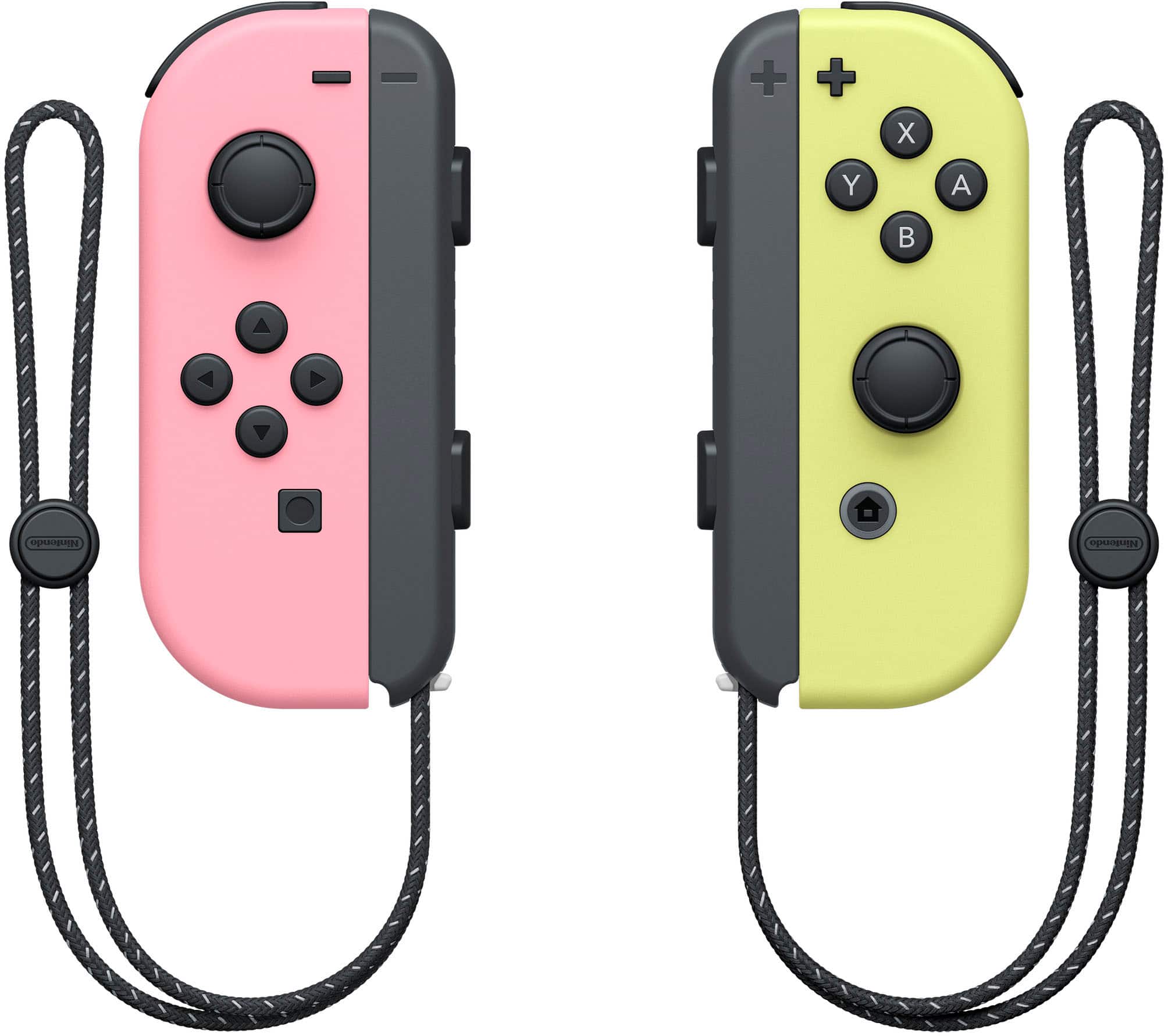 Nintendo - Controle sem fio para video game Joy-Con (L/R) - Rosa Pastel/Amarelo Pastel-HACAJAVAF