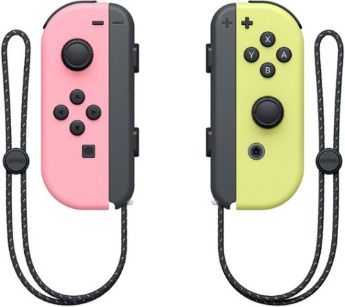 Nintendo - Controle sem fio para video game Joy-Con (L/R) - Rosa Pastel/Amarelo Pastel-HACAJAVAF