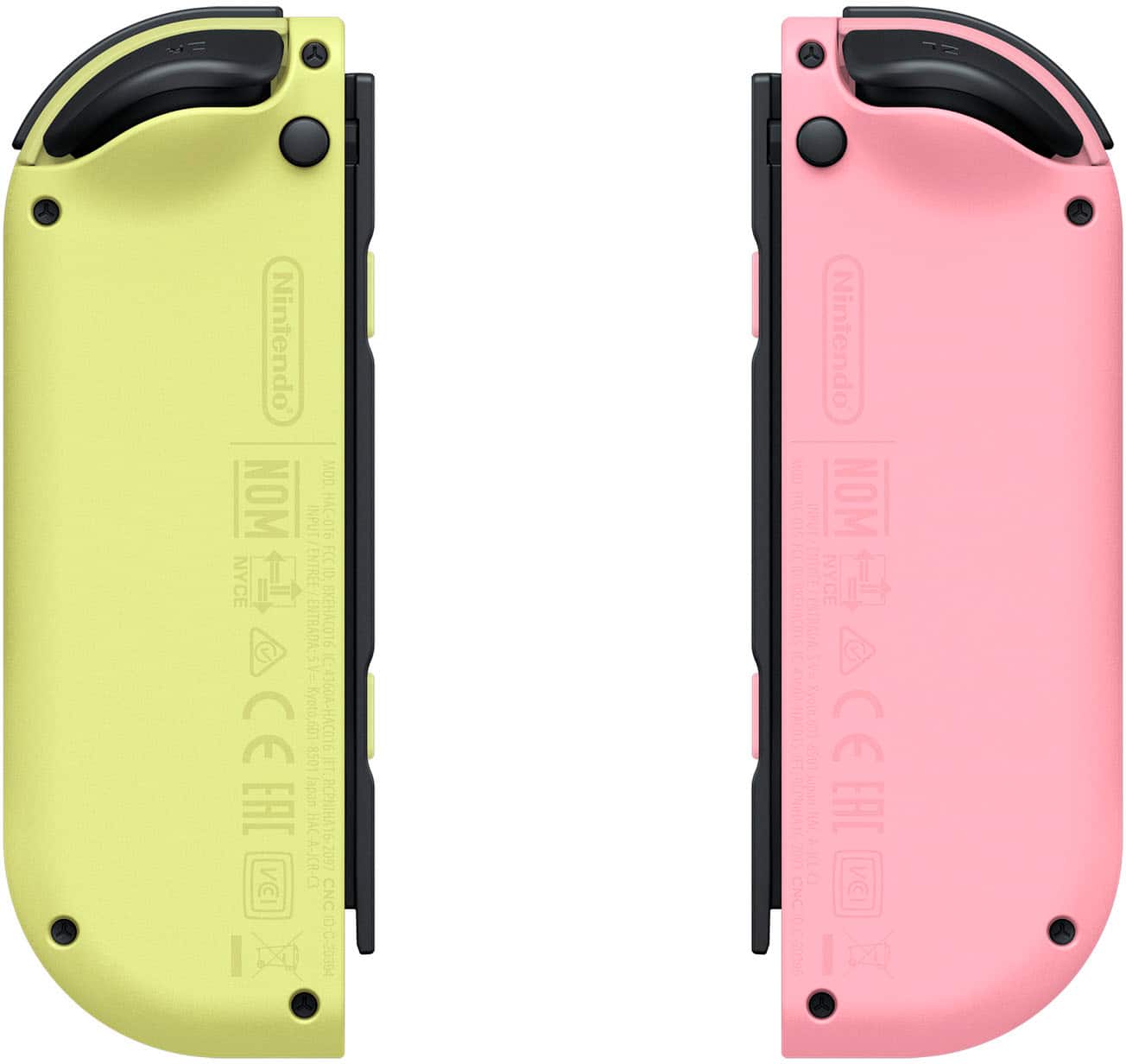 Nintendo - Controle sem fio para video game Joy-Con (L/R) - Rosa Pastel/Amarelo Pastel-HACAJAVAF