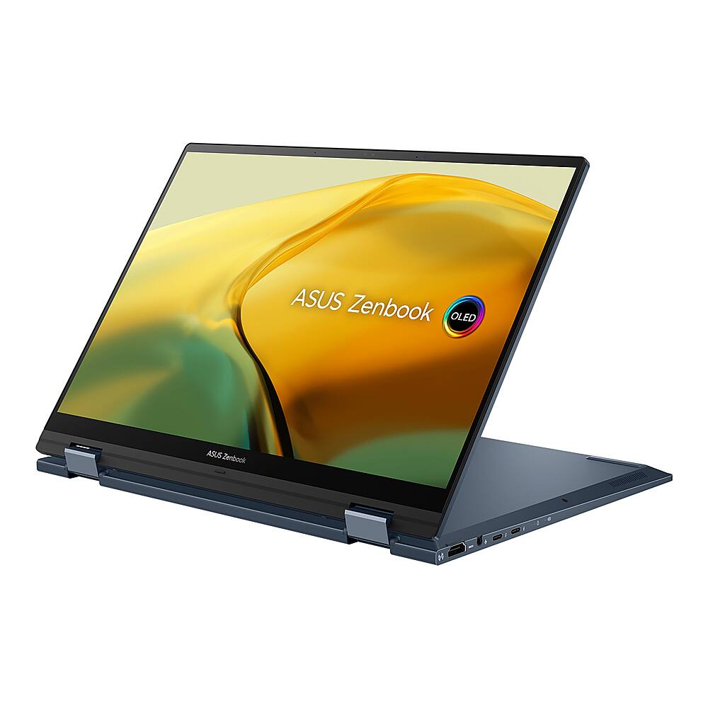 ASUS - ZenBook 14 Flip 2 em 1 Notebook OLED Touchscreen de 14" - Intel Core i7-1360P com 16 GB de memória - SSD de 1 TB - Ponder Blue-UP3404VADS74T