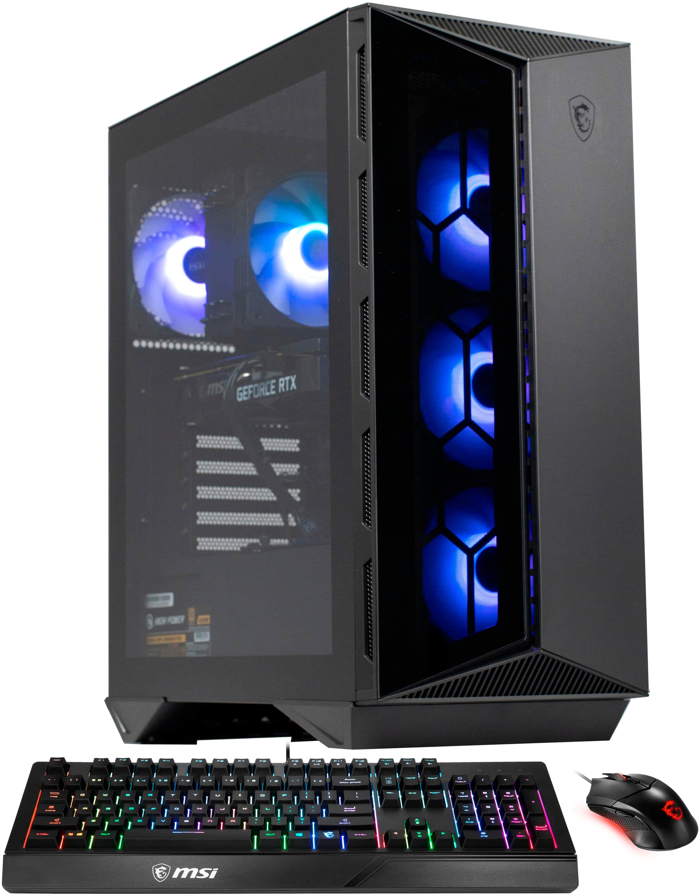 MSI - Aegis R Gaming Desktop - Intel Core i7-13700F - 16GB de memória - NVIDIA GeForce RTX 4060 - SSD de 1TB - Preto-AEGIS R 13NUC7-475US