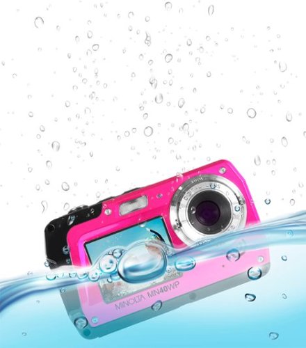 Minolta - MN40WP 48.0 Megapixel Waterproof Câmera Digital - Pink-MN40WP-PK