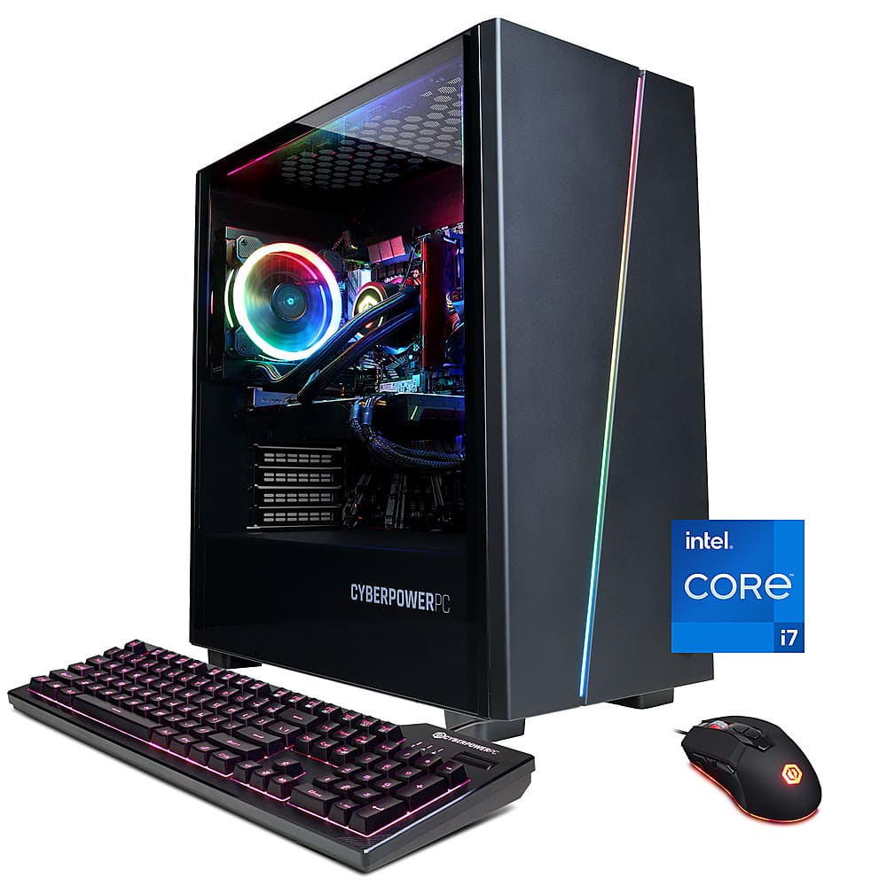 CyberPowerPC - Desktop Gamer Supreme Gaming - Intel Core i7-13700F - 16GB de memória - NVIDIA GeForce RTX 4060 - SSD de 2TB - Preto-SLC10000CPGV12
