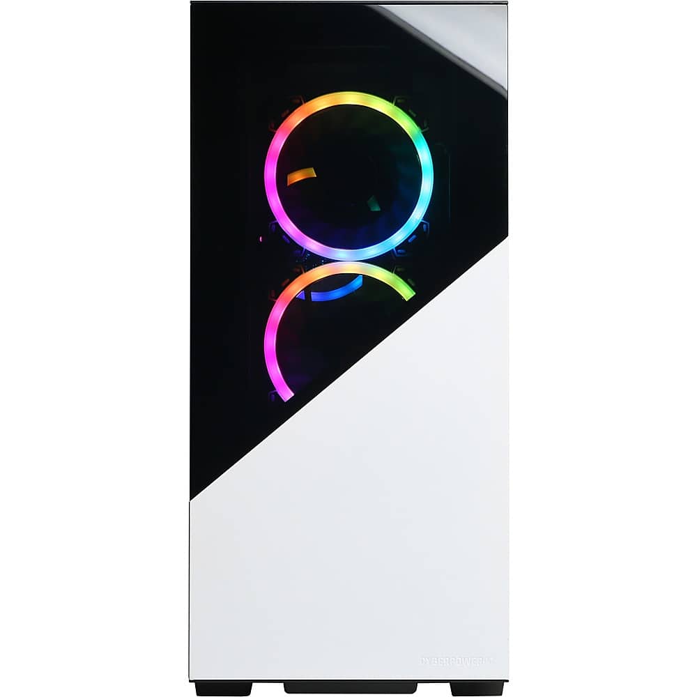CyberPowerPC - Gamer Master Gaming Desktop - AMD Ryzen 7 7700 - 16GB de memória - NVIDIA GeForce RTX 4060 - SSD de 2TB - Branco-GMA9360CPG