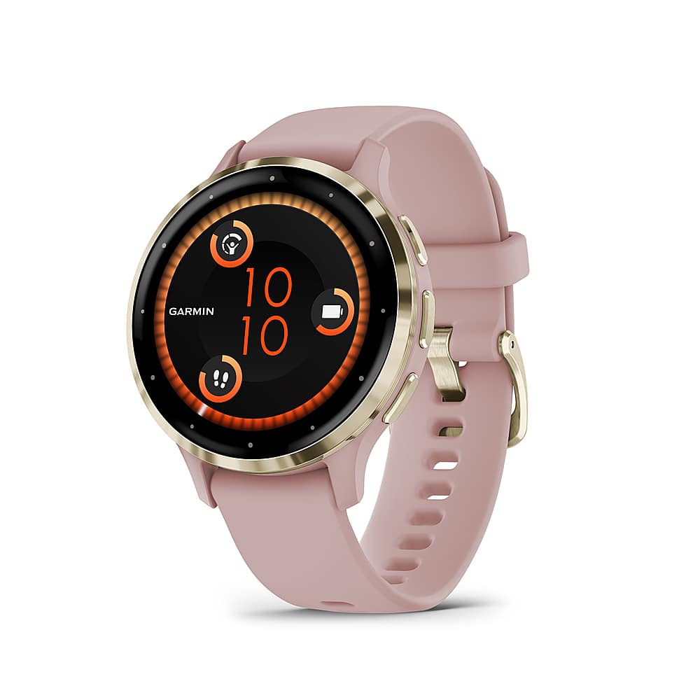 Garmin - Venu 3S GPS Smartwatch 41 mm Polímero reforçado com fibra - Aço inoxidável e Dust Rose-010-02785-03