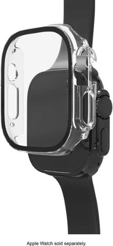 ZAGG - InvisibleShield Glass Elite 360 Amortecedor integrado + proteção de tela para Apple Watch Ultra 49mm - Transparente-200510425