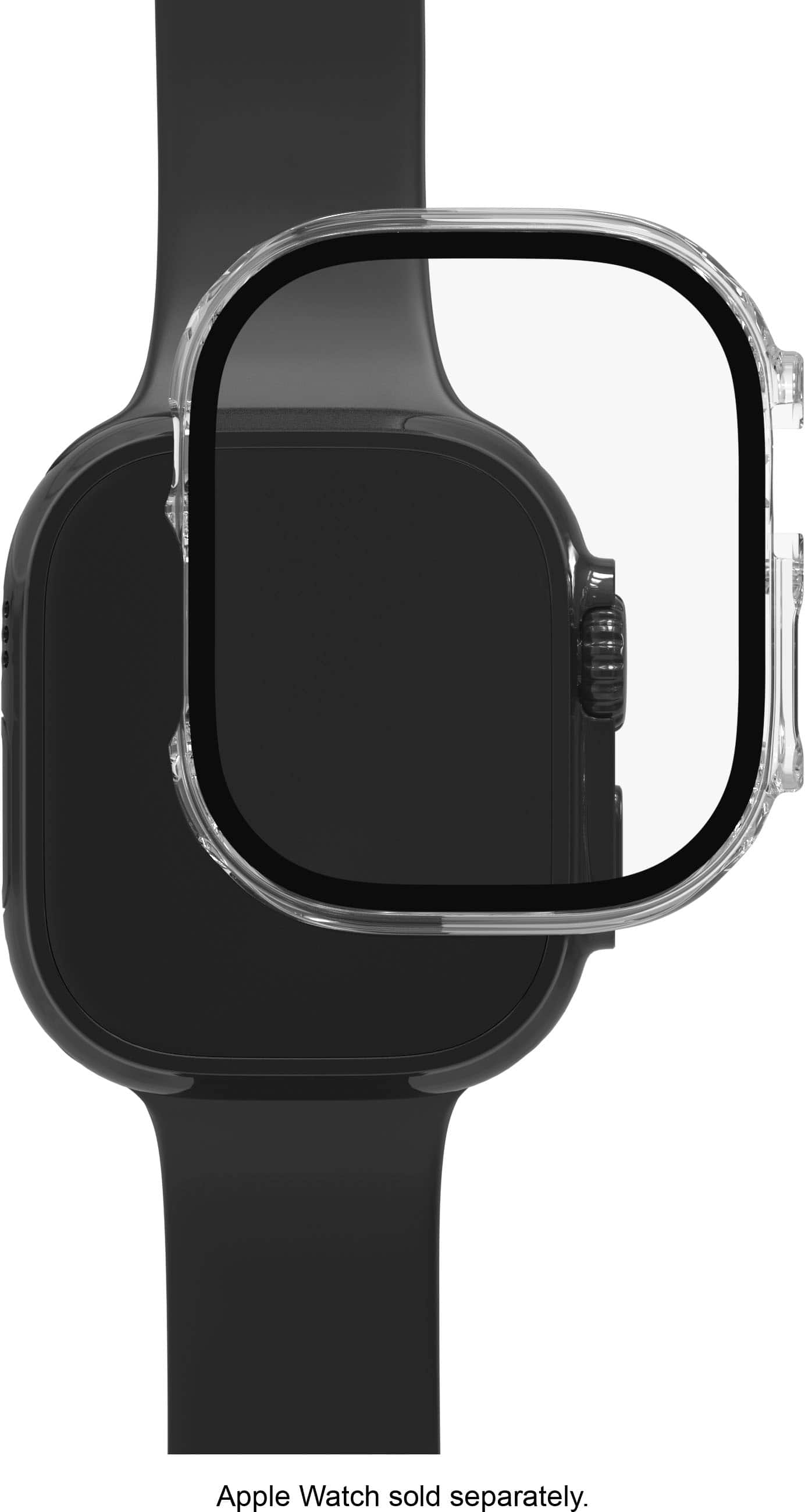 ZAGG - InvisibleShield Glass Elite 360 Amortecedor integrado + proteção de tela para Apple Watch Ultra 49mm - Transparente-200510425
