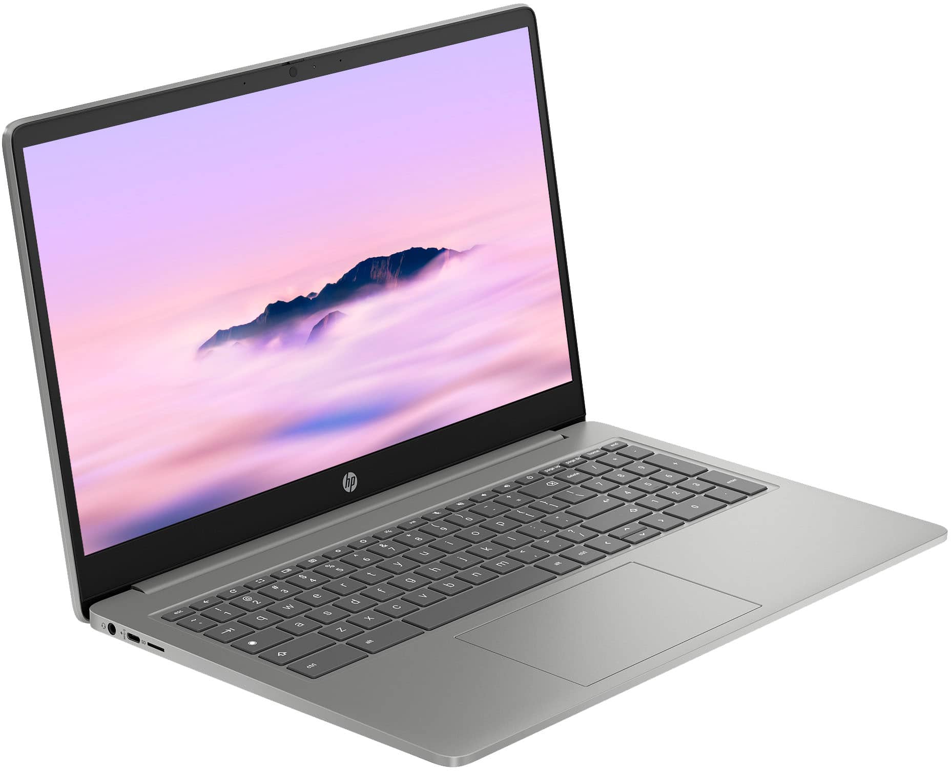 HP - Laptop Chromebook Plus Full HD de 15,6" com Google AI - Intel Core i3 - 8 GB de memória - 128 GB UFS - Prata Mineral-8D616UA#ABA