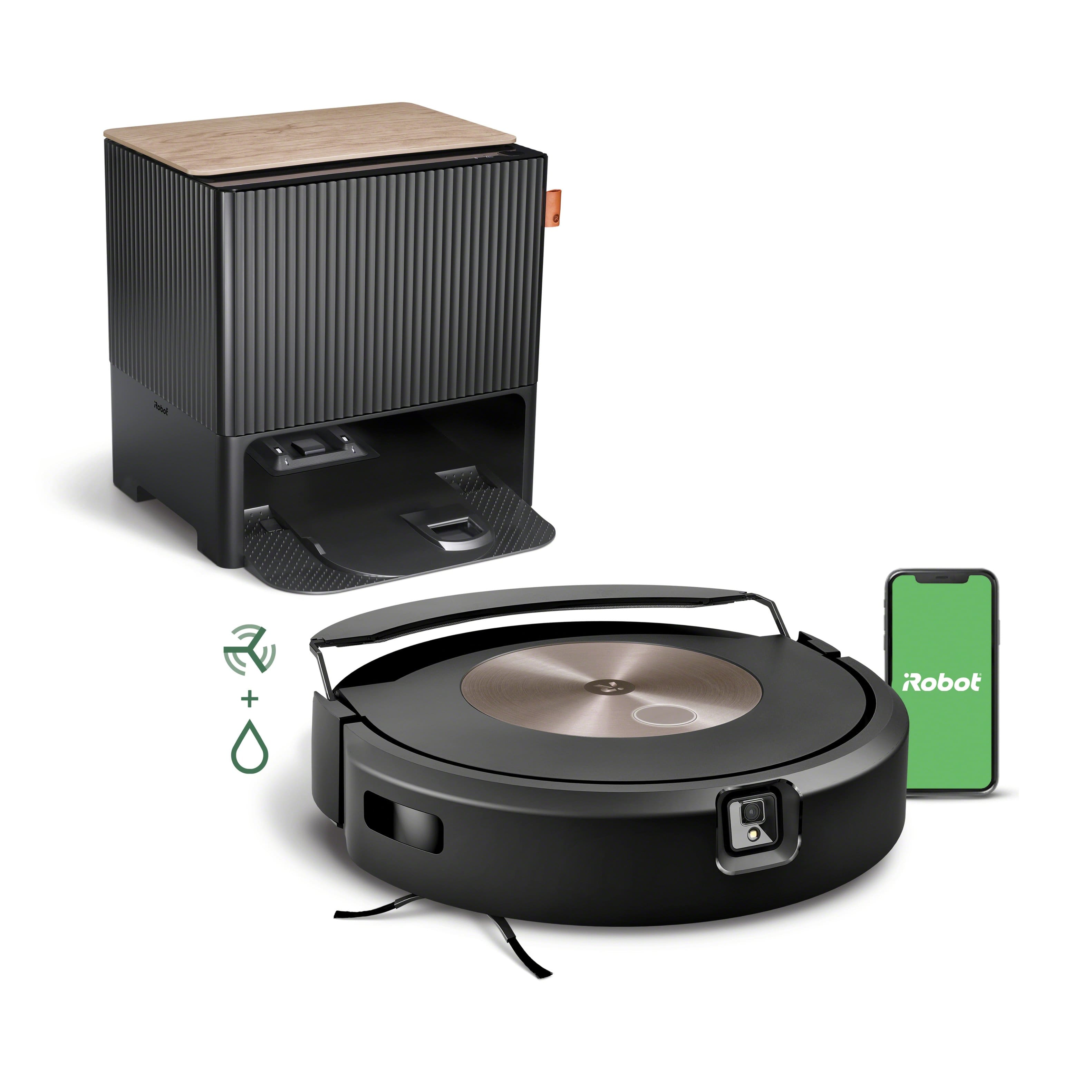 iRobot Roomba Combo j9+ Robô aspirador e esfregão com esvaziamento automático e preenchimento automático - Preto-C975020