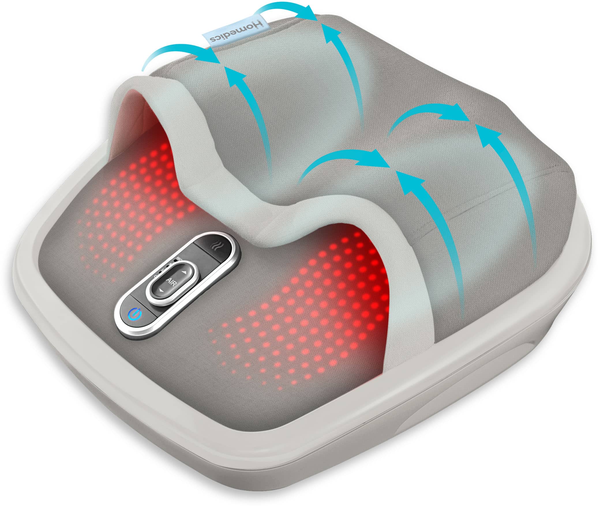 Homedics - Massageador de pés Shiatsu Air Max - Cinza-FMS-307HJ-GY