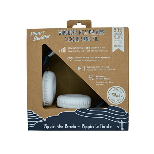 Planet Buddies - Fone de ouvido sem fio Panda V2 - PRETO/BRANCO-49037