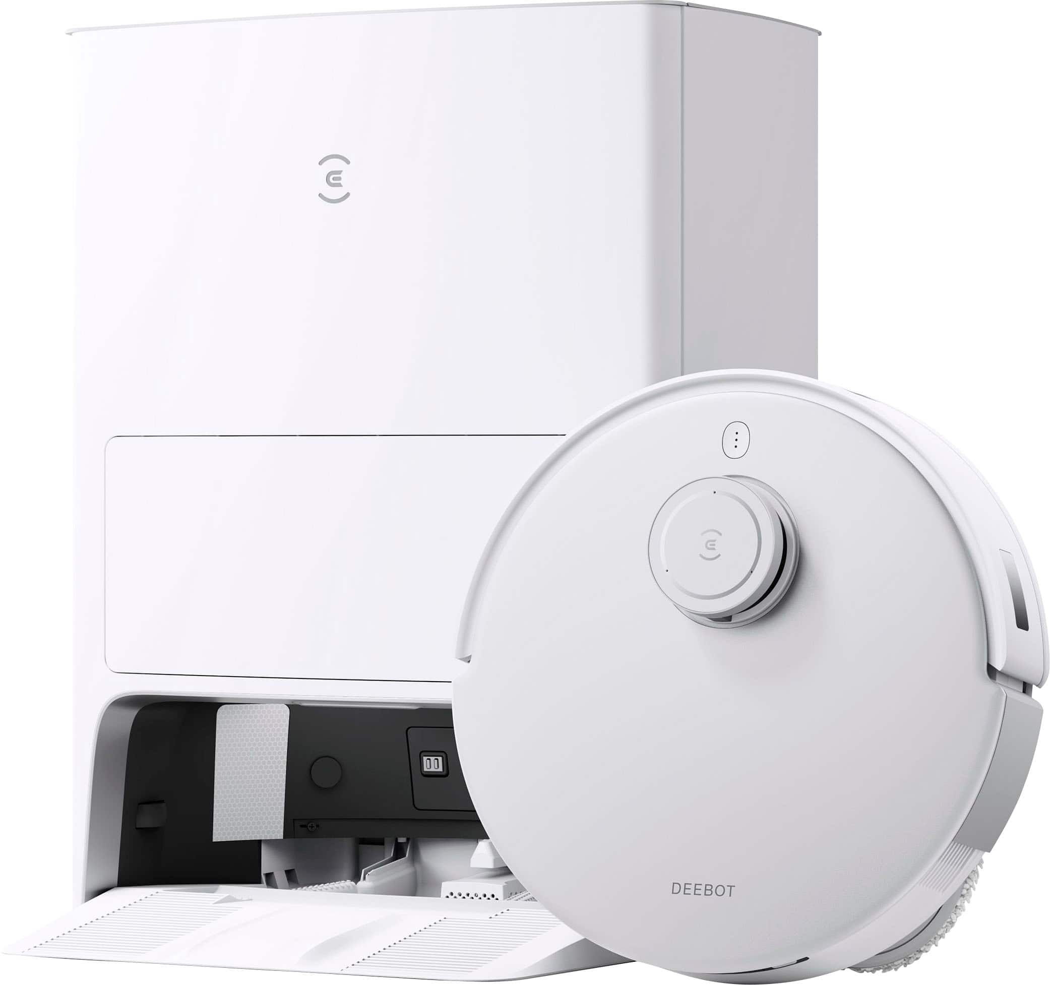 ECOVACS Robotics - DEEBOT T20 OMNI Robô aspirador e esfregão conectado por Wi-Fi com estação de autolavagem automática vazia - WHITE-OZMOT20M