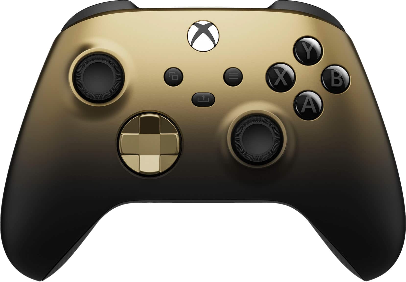 Microsoft - ctrl s/fio p/ p/ vídeo gameXbox p/ Xbox Series X, Xbox Series S, Xbox One, dispositivos Windows - Gold Shadow Special Edition-QAU-00121