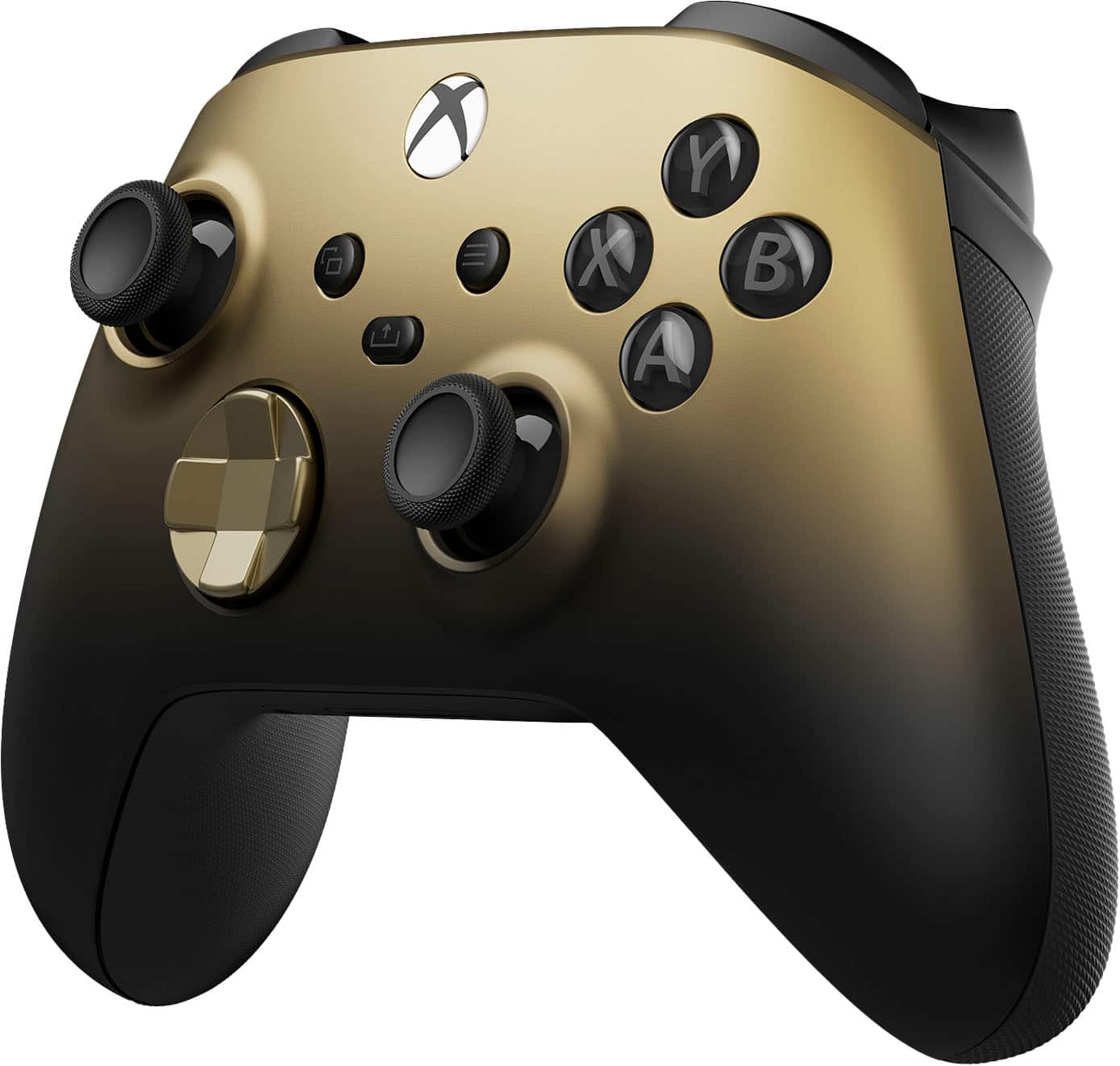 Microsoft - ctrl s/fio p/ p/ vídeo gameXbox p/ Xbox Series X, Xbox Series S, Xbox One, dispositivos Windows - Gold Shadow Special Edition-QAU-00121