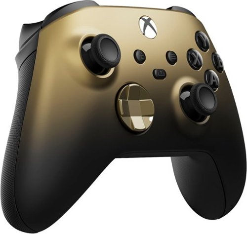 Microsoft - ctrl s/fio p/ p/ vídeo gameXbox p/ Xbox Series X, Xbox Series S, Xbox One, dispositivos Windows - Gold Shadow Special Edition-QAU-00121