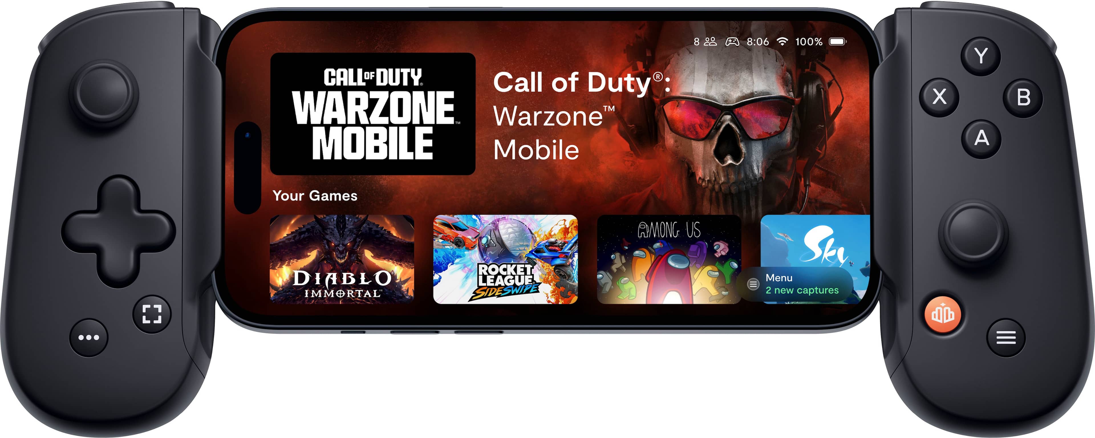 Backbone - One (USB-C) - Controle portátil para games móveis para iPhone série 15 e Android - 2ª geração - Preto-BB-51-P-BR