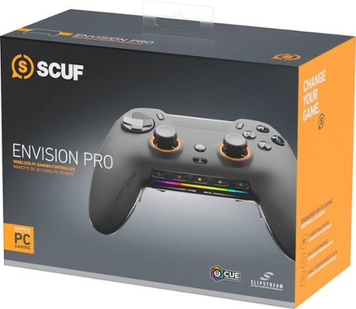 SCUF - Controle para video game sem fio ENVISION PRO para PC - Cinza Aço-601-178-03-102-NA