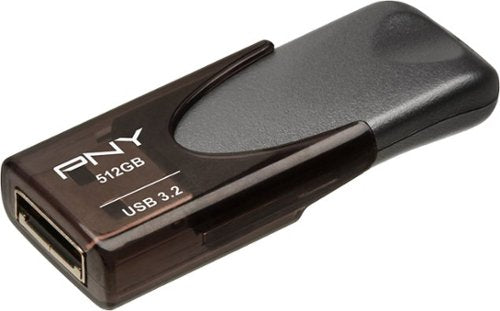 Pen Drive PNY - Elite Turbo Attaché 4 512 GB USB 3.2 Flash Drive - Cinza-P-FD512TBAT4-GE