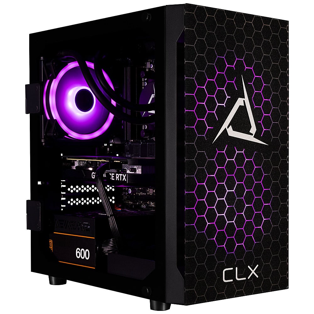 CLX - SET Gaming Desktop - AMD Ryzen 7 7700X - 32GB de memória DDR5 4800 - GeForce RTX 4060 - 1TB NVMe M.2 SSD + 2TB HDD - Preto-TGMSETRTA3702BM