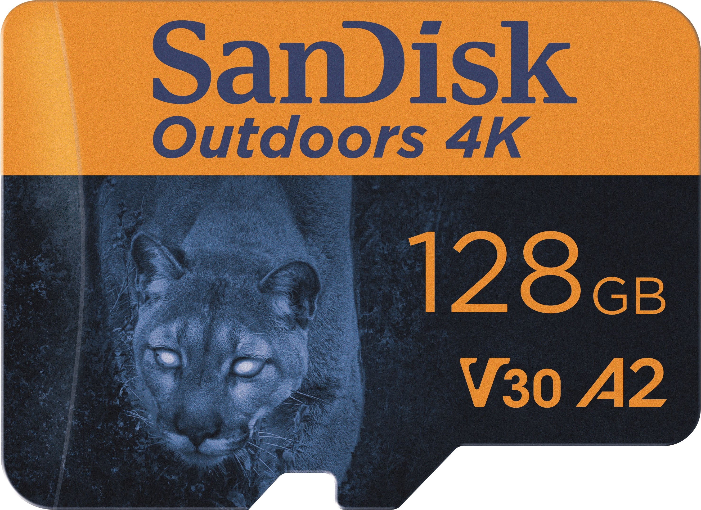 SanDisk - Cartão de memória microSDXC UHS-I 4K 128 GB para ambientes externos com adaptador SD-SDSQXAA-128G-GN6VA