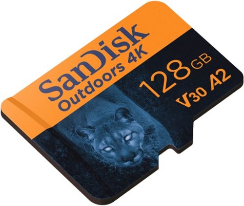 SanDisk - Cartão de memória microSDXC UHS-I 4K 128 GB para ambientes externos com adaptador SD-SDSQXAA-128G-GN6VA