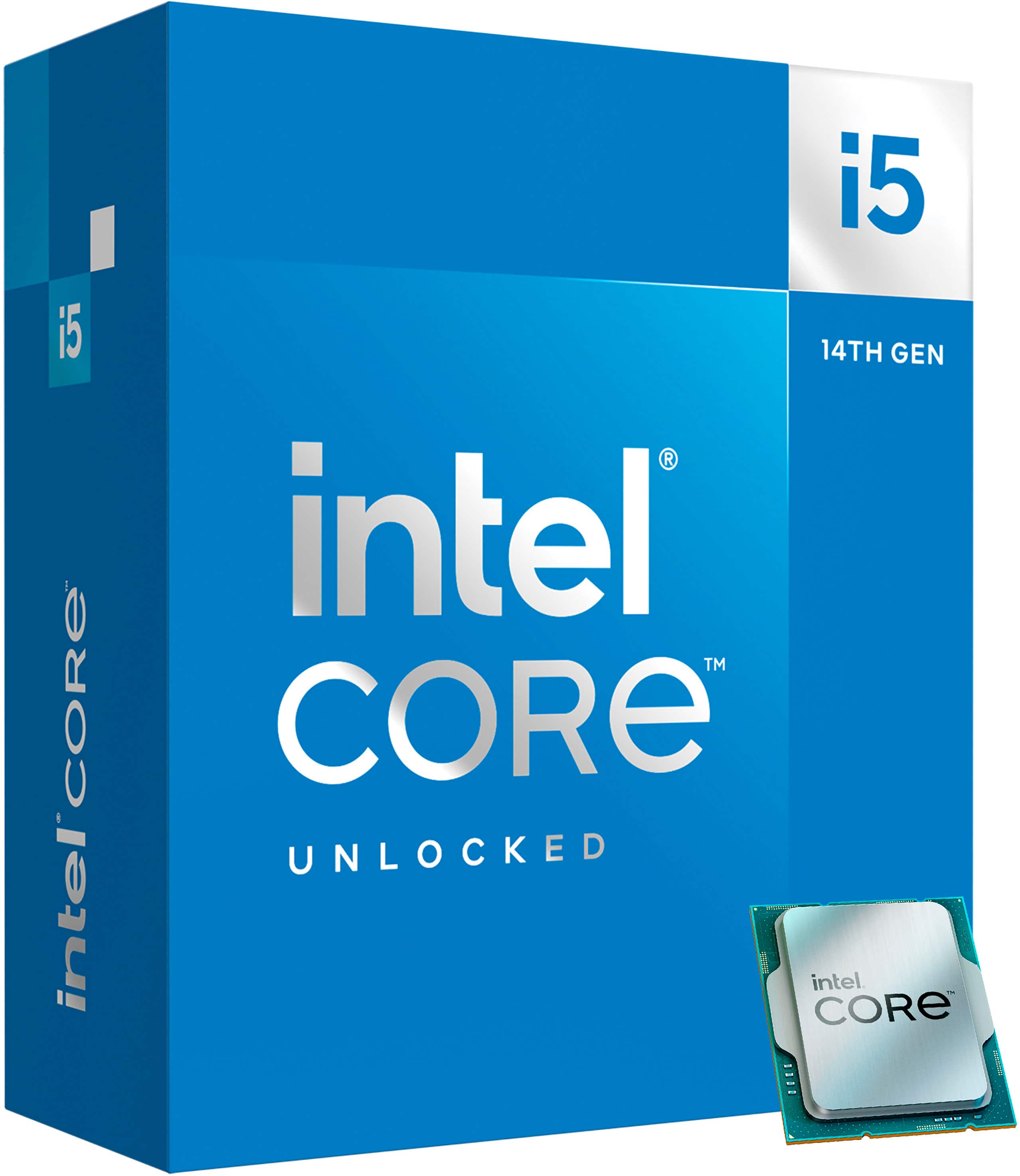 Intel - Core i5-14600K 14ª ger. 14 nuc. 20 threads - 4,0 GHz (5,3 GHz Turbo) Soquete LGA 1700 proc. de desktop desbloqueado - Multi-BX8071514600K