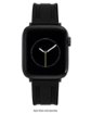 Vince Camuto - Pulseira masculina de silicone com fivela de aço inoxidável preta para Apple Watch 42/44/45/Ultra/Ultra 2 (49mm) - Preto-56402VRP