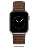 Vince Camuto – Pulseira de couro masculina com detalhes de costura para Apple Watch 42/44/45/Ultra/Ultra 2 (49mm) – Marrom-56399VRP
